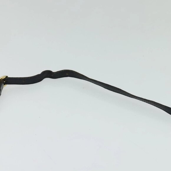 BALENCIAGA BB Shoulder Bag Canvas Navy Gold Auth bs25889 - Picture 9 of 16